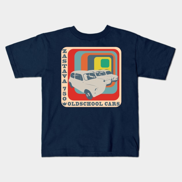 Mid Century Modern Classic Cars Kids T-Shirt by Thespot